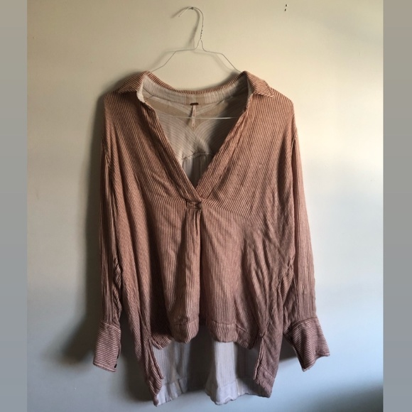 Free People Tops - Free People Pinstriped Top